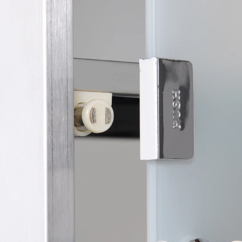 HOMCOM Armoire à Pharmacie 2 étagères 3 Niveaux verrouillable Porte Verre trempé dépoli Logo Croix 25L x 12l x 48H cm Acier INOX