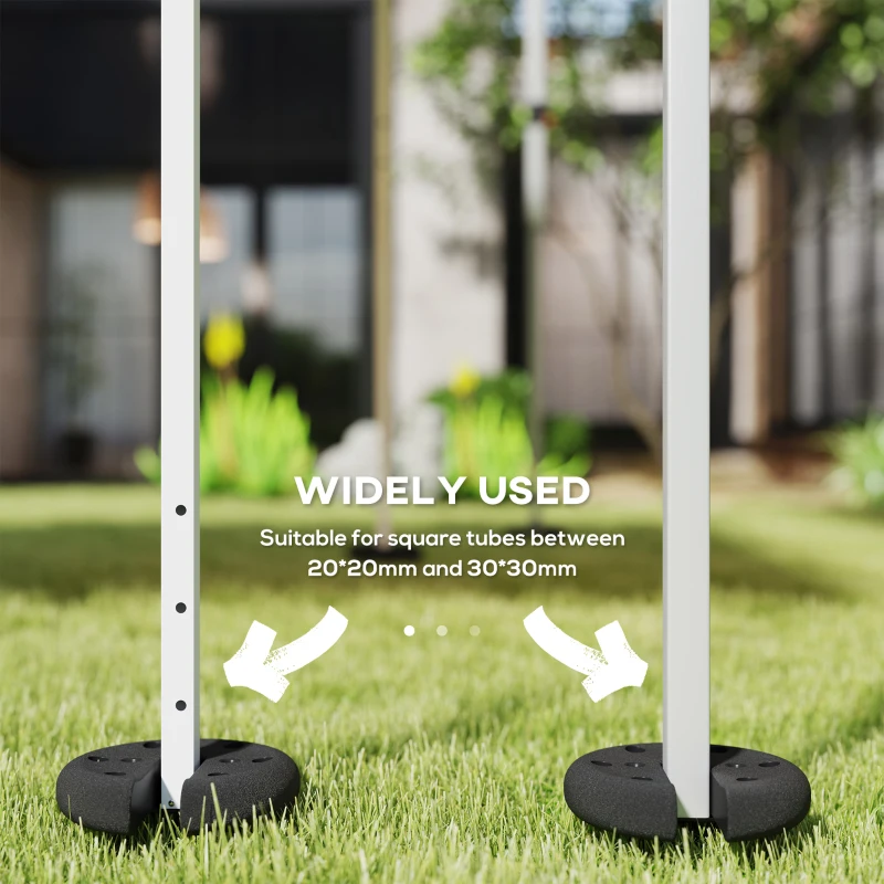 Outsunny Pop up Canopy Tent Weights Set of 4 PCs, Leg Weights for Marquee Party Tent Outdoor Canopy, Total 8.8KG