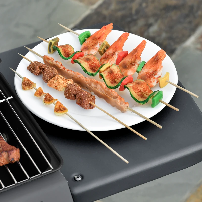 Outsunny 2 x 2.8kW Burner Gas BBQ - Grey