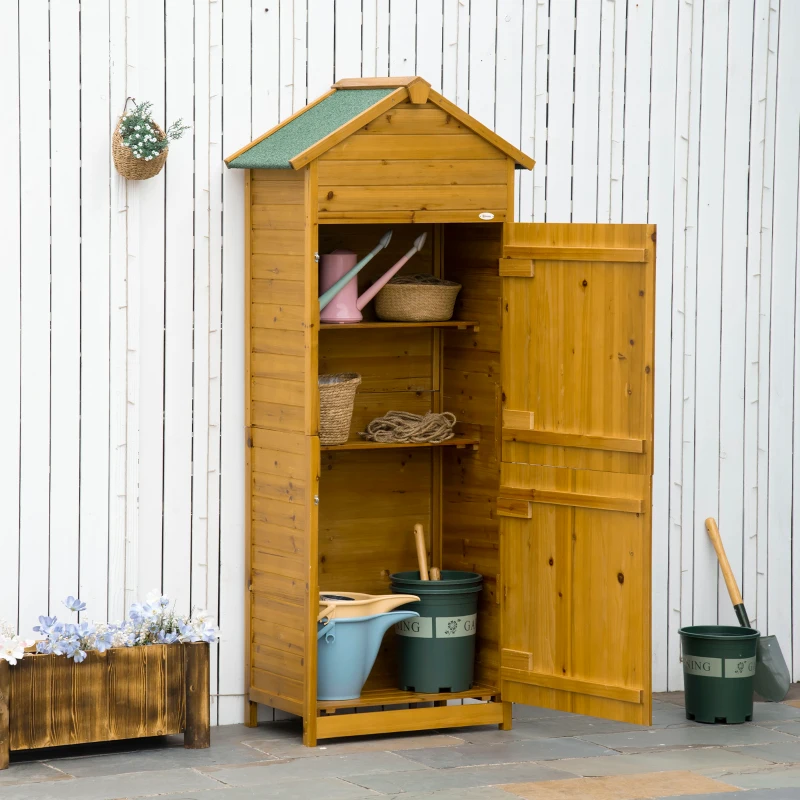 Outsunny Huisdiertrap Hondentrap, 3 treden, grenenhout, 46 cm x 54 cm x 42,5 cm, Bruin + Zwart