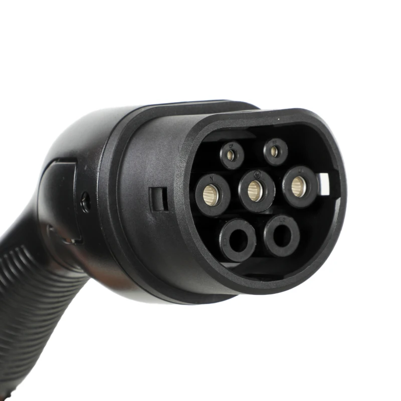 HOMCOM Mobiele wallbox 11 kW 8 m Type 2 laadkabel 6-16 A 3-fase CEE 16A naar Type 2 met instelbaar laadvermogen en starttimer