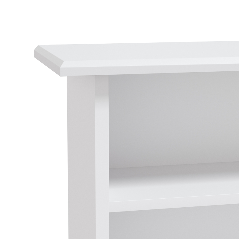 HOMCOM Smalle mediakast, 8 niveaus, 6 verstelbare legplanken, 8 vakken, voor 360 cd's, wit