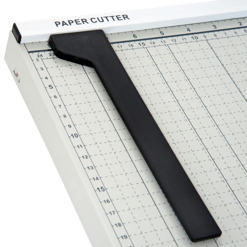 HOMCOM Papiersnijmachine tot A4 papiersnijder metaal wit