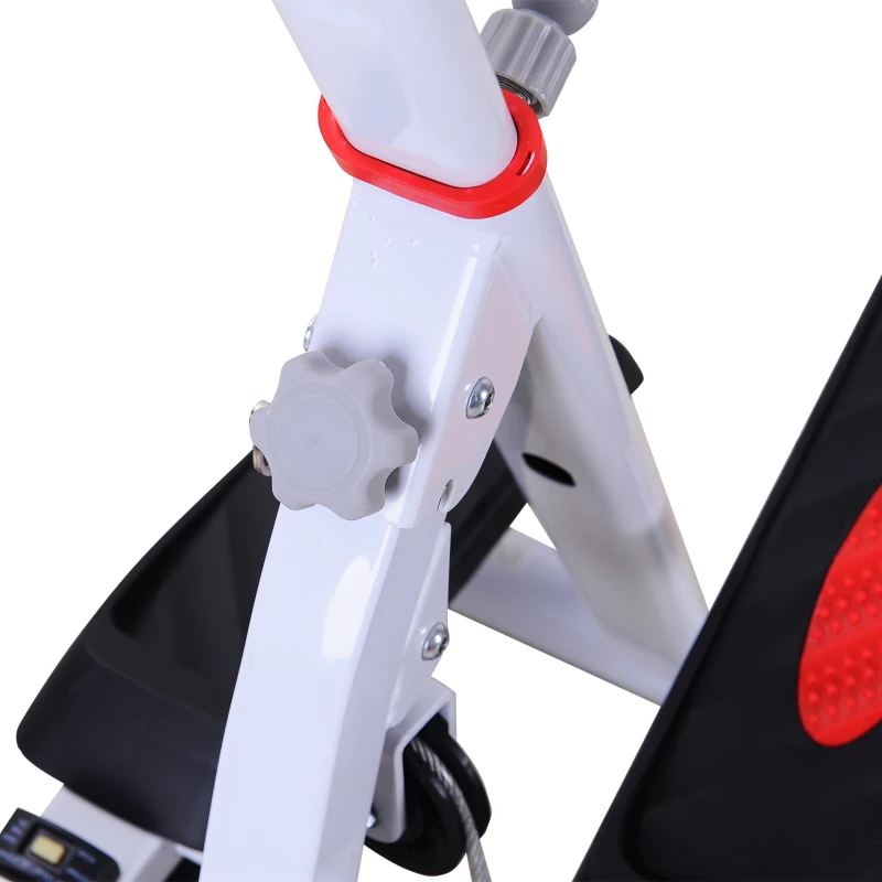Stepper met handgrepen sidestepper hometrainer inklapbaar LCD-display staal
