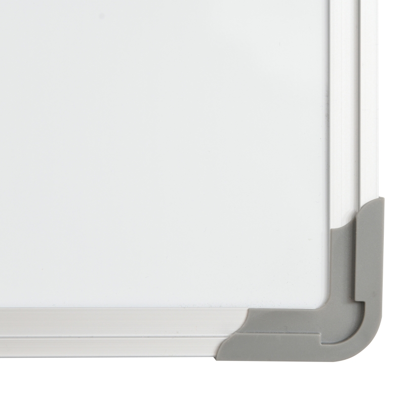 HOMCOM lavagna magnetica da parete con cornice in alluminio, con pennarelli, cancellino e magneti 90x60cm