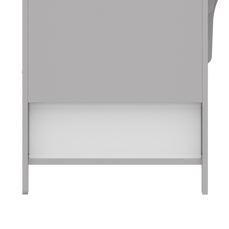 AIYAPLAY Kids Table and Chair Set, Children Desk and Chair with Storage Bins for Playing, Reading, Painting, for Ages 3-5, Grey