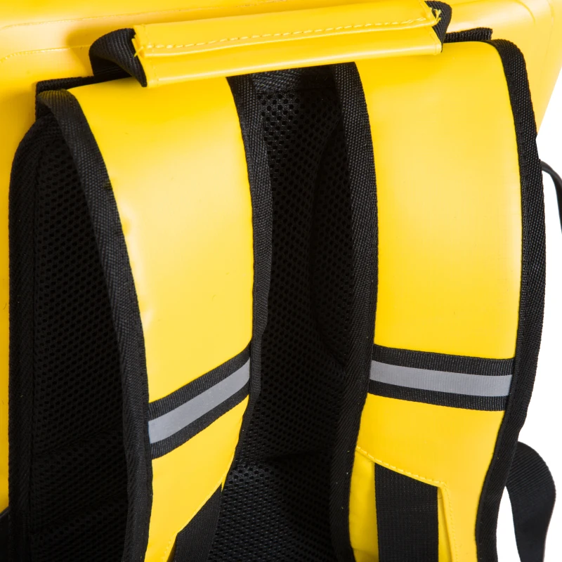 Outsunny Bolsa Estanca 30L PVC Bolsa Seca Impermeable Mochila con Correa Ajustable para Deporte Aire Libre Φ27.5x67cm