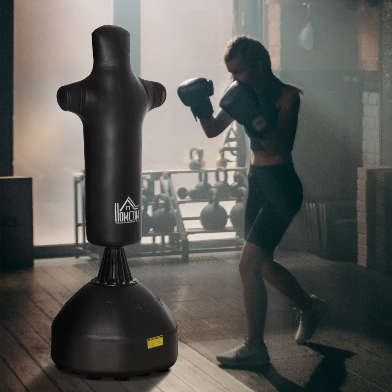 HOMCOM staande bokszak boksdummy bokstraining(m-2)