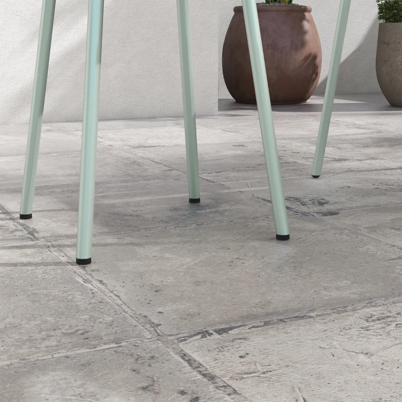 Outsunny 3-delig Bistro-Set Balkonbistro-Set 2-persoons Bistroset, inklapbaar, modern design, 51 x 58 x 78 cm, Groen