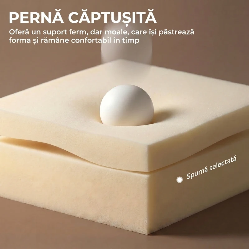 HOMCOM Scaun de Birou Ergonomic din Material Tip In, Înălțime Reglabilă, Funcție de Balansare, 120 kg, Negru