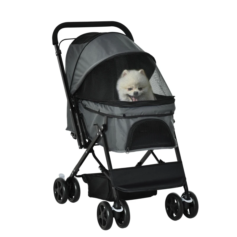 PawHut Hondenbuggy Oxford Stof 76.5cm x 52cm x 95cm