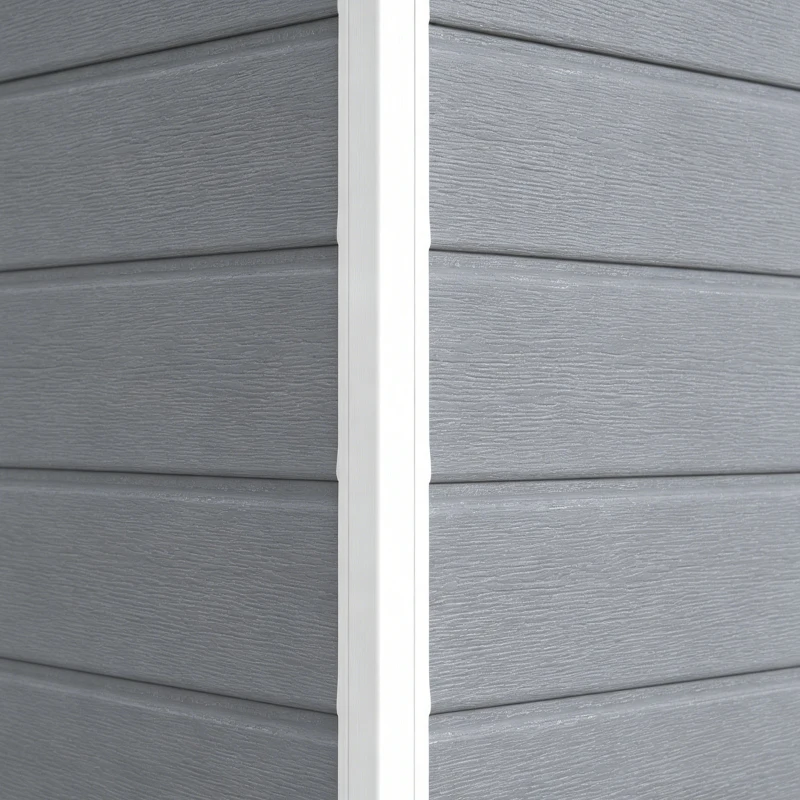 Outsunny Metalen Tuinschuur, afsluitbaar, Dubbele Deur, Raam, Aluminiumframe, 1,80 x 1,30 x 2,10 m, Grijs