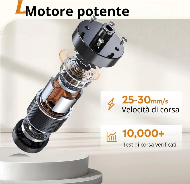 Scrivania regolabile in altezza elettricamente, motore silenzioso con memoria a 3 posizioni e sistema anti-collisione, 120L x 60P cm, 120x60x72-120 cm, Marrone