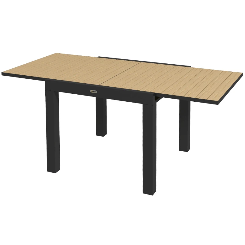 Outsunny Tuintafel, weerbestendig, 162 x 80 x 75 cm, Geel