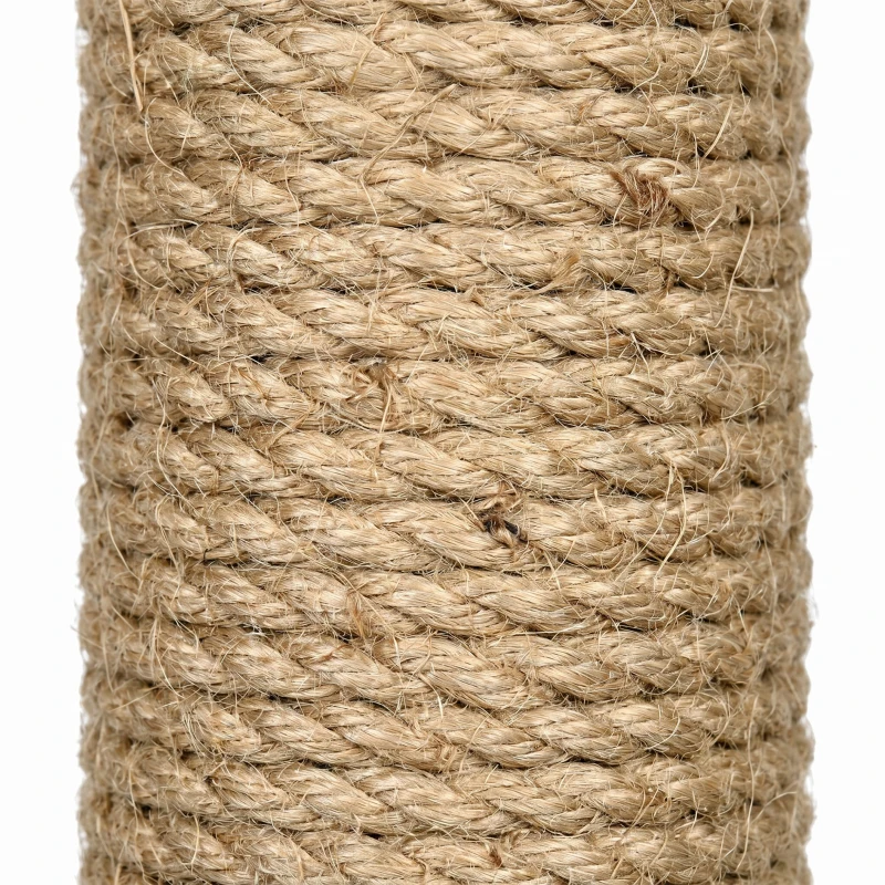 PawHut In Hoogte Verstelbare Krabpaal 202-242 cm, Antislip, Jutetouw-Palen, Spaanplaat, Groen/Geel