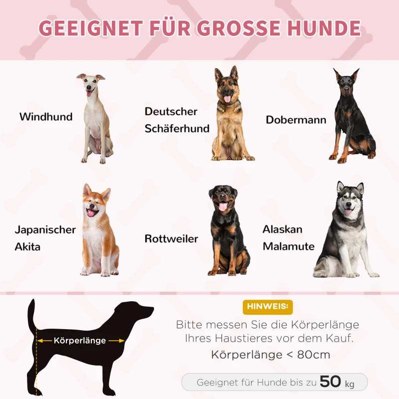 PawHut hondenligstoel outdoor hondenmand kattenmand dierenmand slaapplaats rood