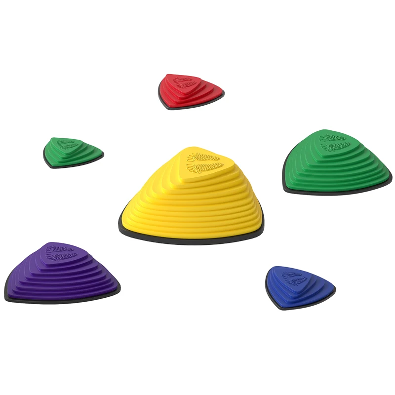 AIYAPLAY 6-delige set antislip Trittsteinen, voor binnen & buiten, stapelbaar, Kleurrijk