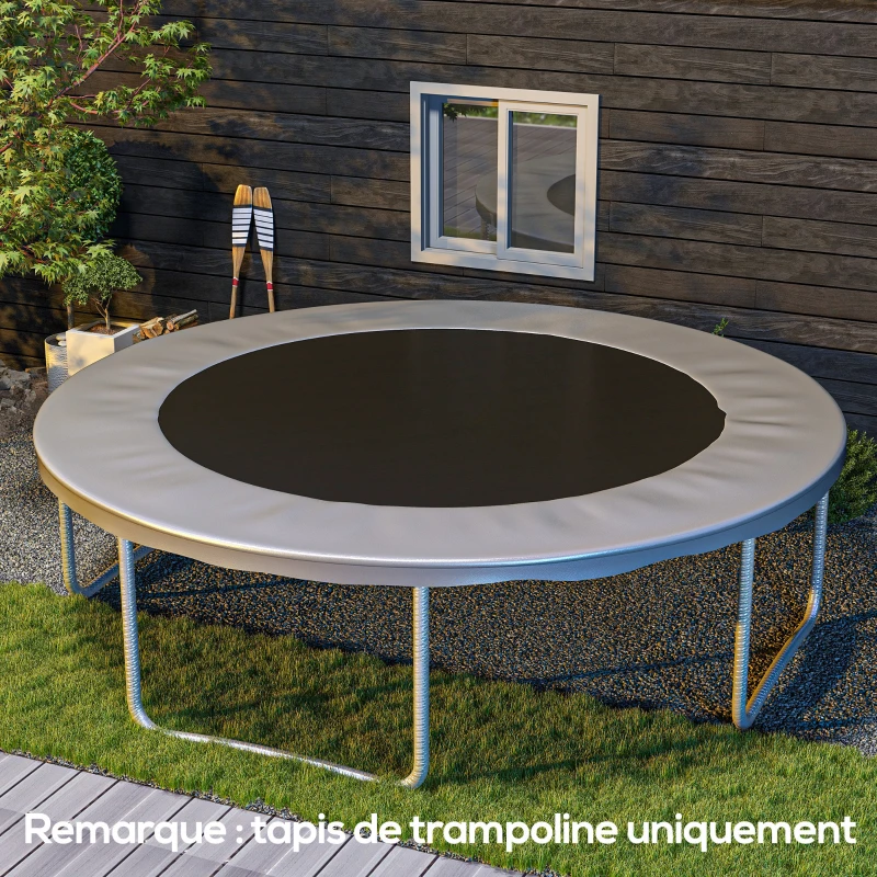 SPORTNOW Tapis de rechange pour trampoline tapis de saut de remplacement, compatible trampoline Ø 3,7 m et ressorts de 14 cm