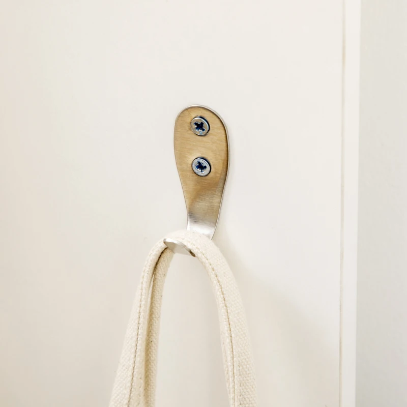 HOMCOM Móvel Cabide de Entrada com 4 Ganchos Cabide de Parede com Barra Suspensa de Alumínio 50x23,5x160cm Branco e Cinza