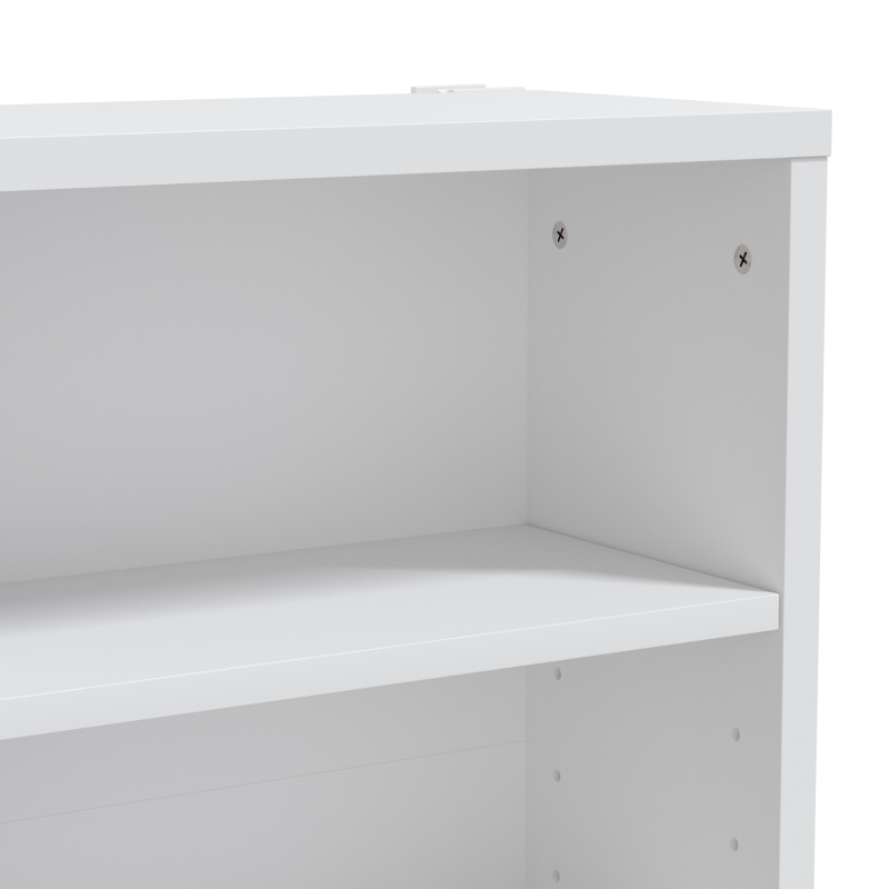HOMCOM CD-/DVD-rek, 9 niveaus, smal staand rek met 6 verstelbare planken, voor 260 cd's, wit
