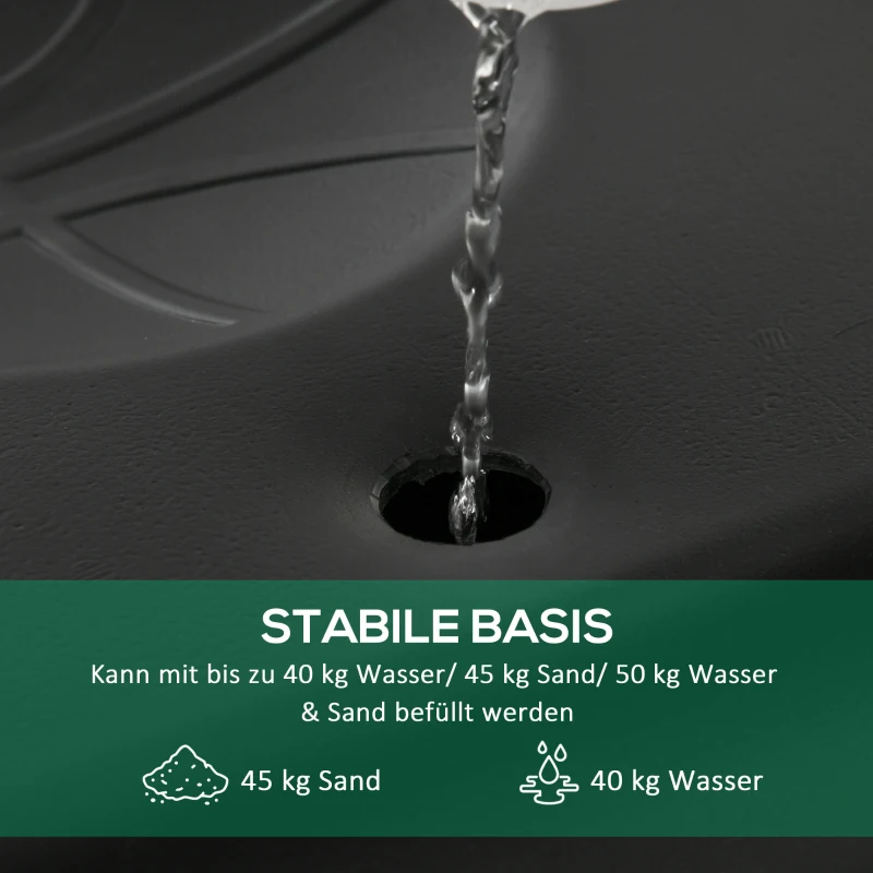 HOMCOM Verstelbare Basketbalstandaard met Wielen 210-260 cm - Voor Buiten & Binnen