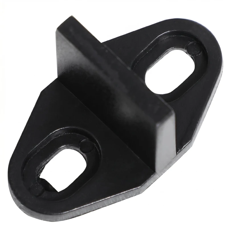 HOMCOM Kit pentru ușă glisantă din oțel carbon cu șine, opritoare și ghidaje, 200x40x0.6 cm, Negru