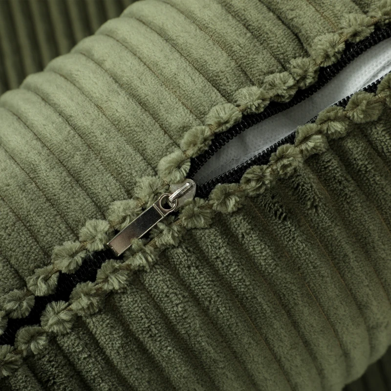HOMCOM 2-zits cordbank met extra brede diepe zitting en pocketvering, groen