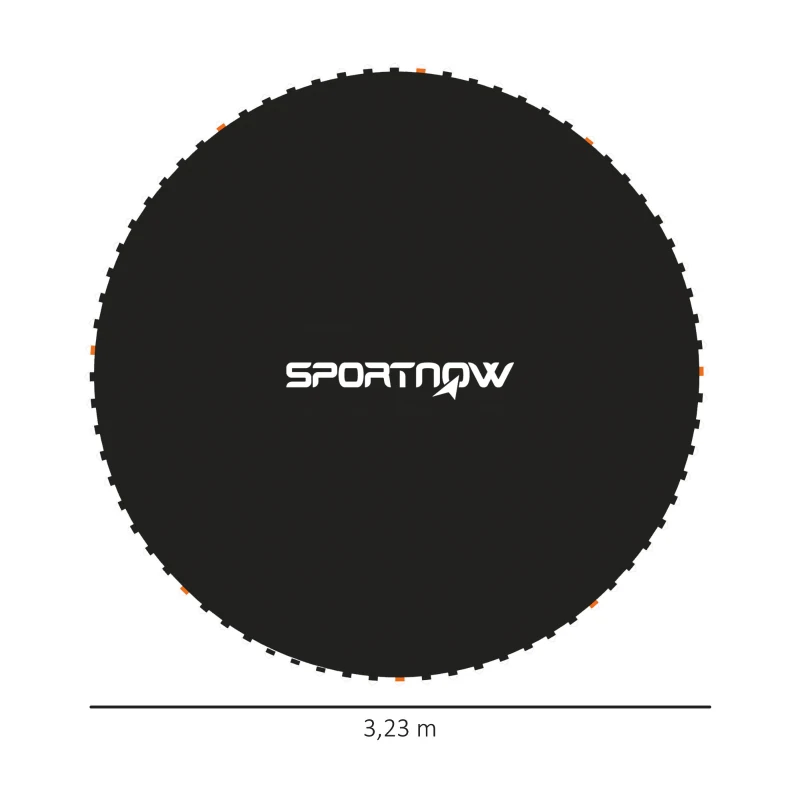 SPORTNOW Tapis de rechange pour trampoline tapis de saut de remplacement, compatible trampoline Ø 3,7 m et ressorts de 14 cm