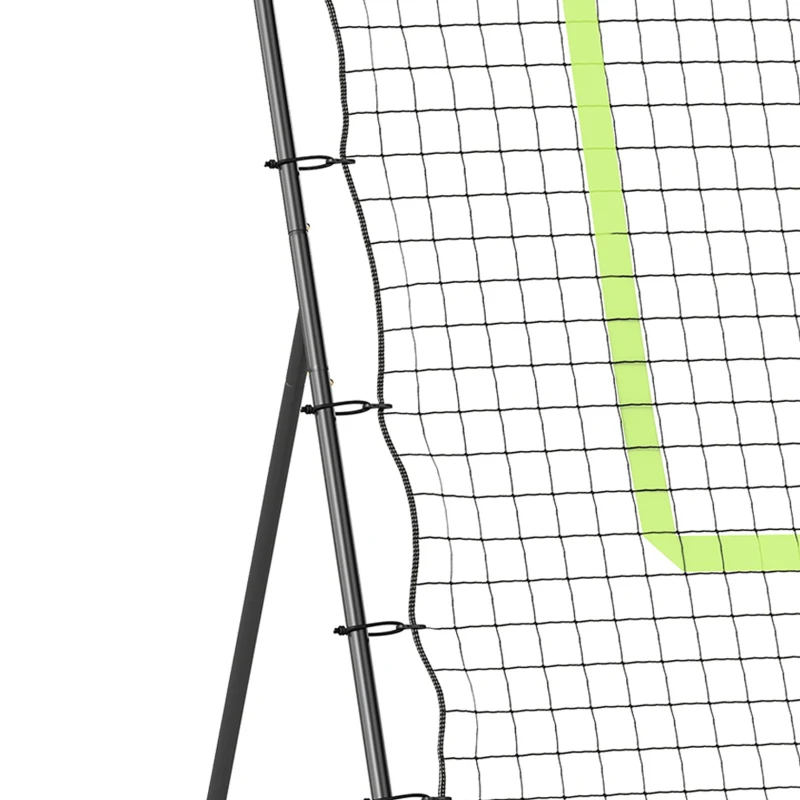 HOMCOM Baseball Terugspeelnet, Weerbestendig, Metalen Frame, Groene Trefferszone, 174H x 123B x 90D cm