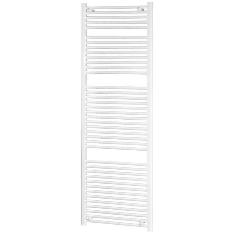 HOMCOM Termoarredo Bagno Scaldasalviette a 39 Barre in Acciaio, 60x180cm, Bianco
