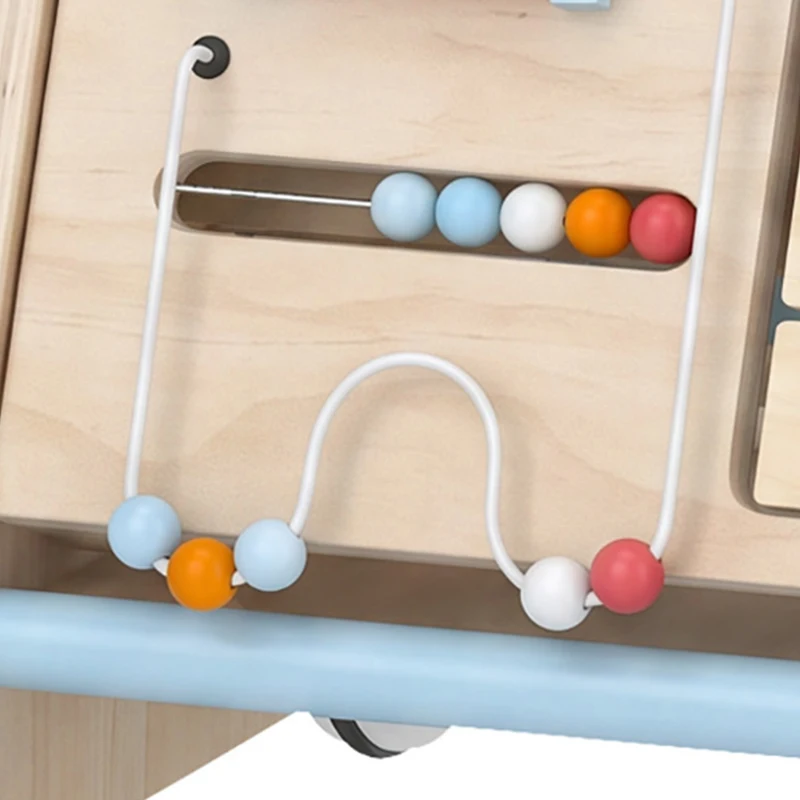 AIYAPLAY 3-in-1 baby loopwagen met afneembaar dubbelzijdig activiteitspaneel, tas en wielen voor 1-3 jaar