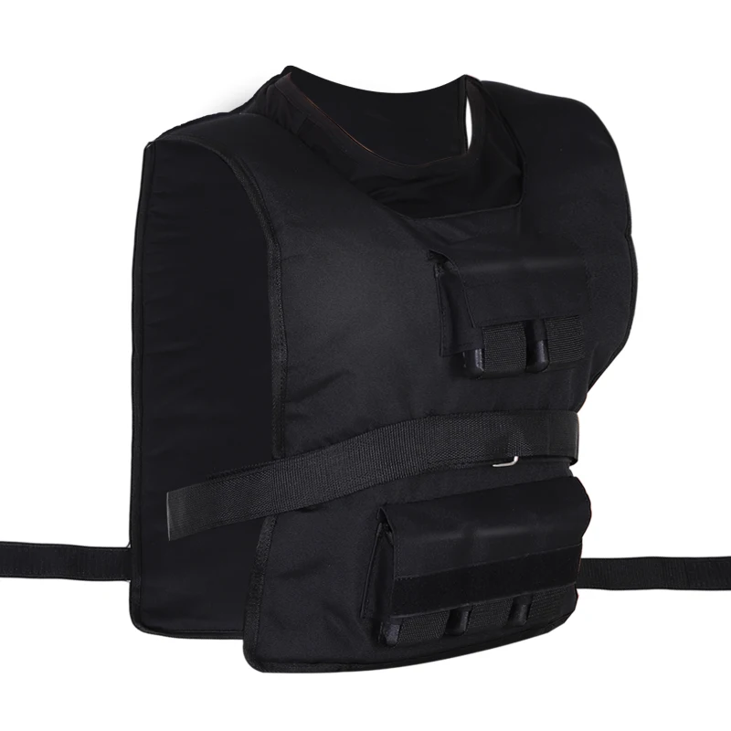 HOMCOM 20 kg trainingsvest, gewichtsvest, verstelbaar, krachttraining, fitness, Oxford, ijzer, zwart, 36 x 52 cm
