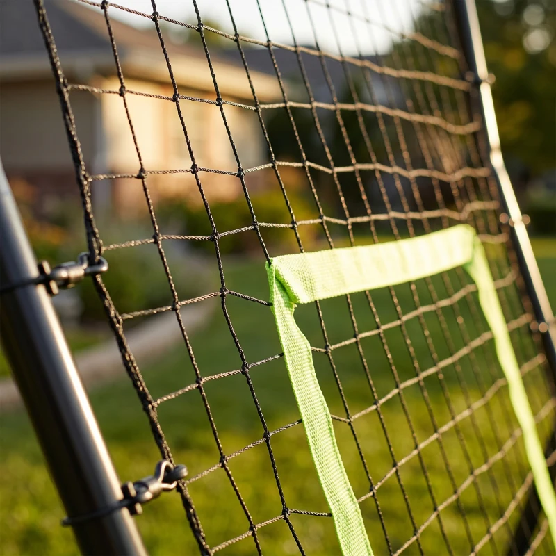 HOMCOM Voetbal rebounder kickback goal reboundmuur trainingsnet staal 75 x 126 cm