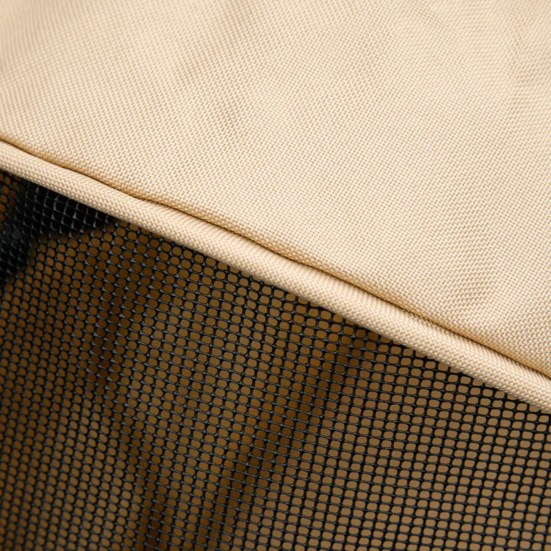 PawHut Hondenbuggy, Opvouwbaar, 2 Veiligheidslijnen, 2 Bekerhouders, 67 x 45 x 96 cm, Khaki