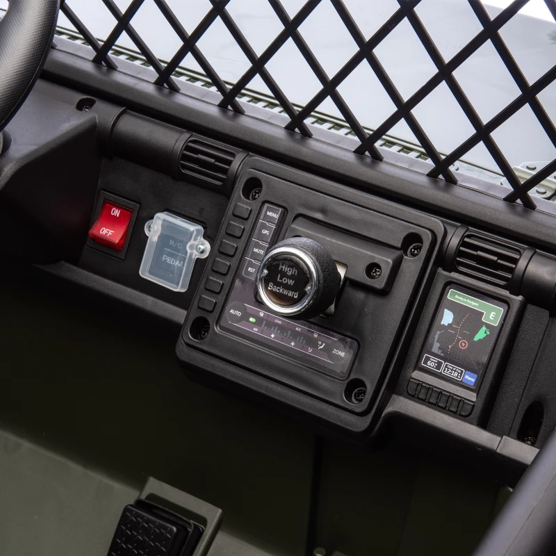 AIYAPLAY Toyota FJ 24V elektrische kinderauto met afstandsbediening, 200W motor, lithium-accu, 2-zits, 3-8 jaar