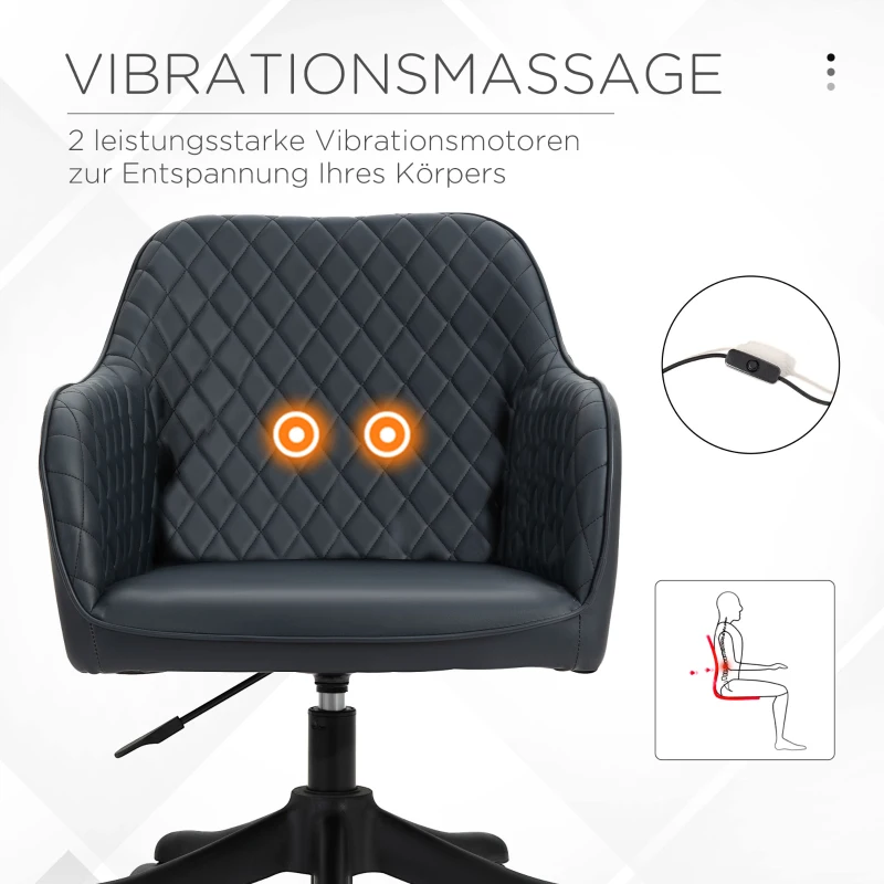 Vinsetto massage bureaustoel kantoorstoel
