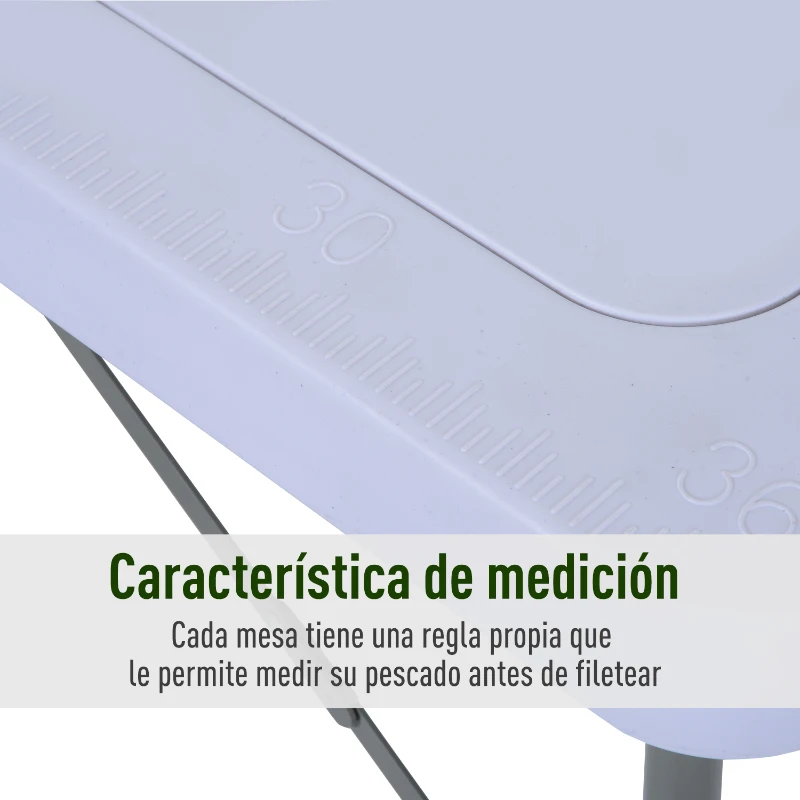 Outsunny Mesa Plegable Multifuncional 2 en 1 Mesa+Estación de Limpieza Mesa de Picnic con Grifo y 2 Fregaderos para Pesca Jardín Camping Barbacoa Exteriores 101x66x81cm