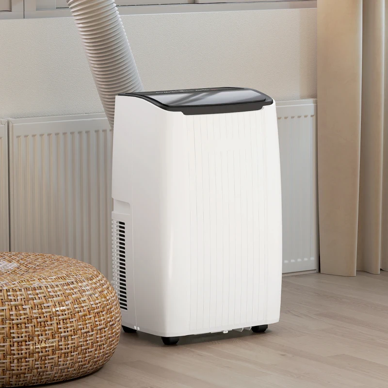 HOMCOM 12000 BTU 5-in-1 Portable Air Conditioner with Cool, Heat, Dehumidifier, Fan, Sleep, WiFi Voice Control, White