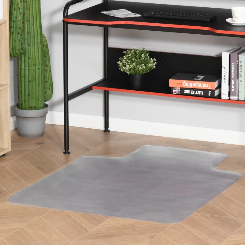 HOMCOM Tappetino per Sedia Ufficio Salvapavimento in Plastica, 90x120cm, Trasparente