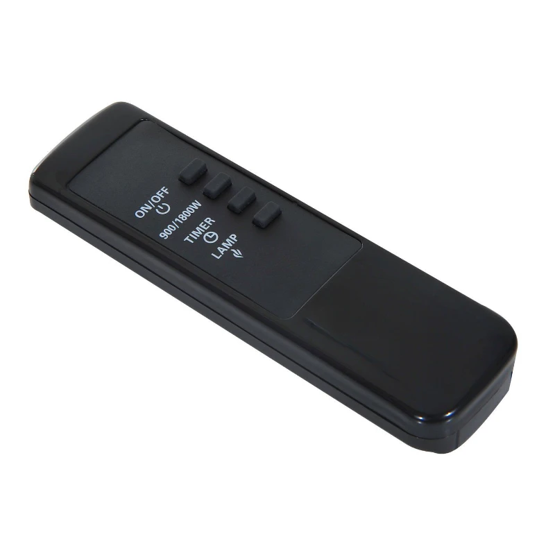 HOMCOM Caminetto Elettrico da Terra Potenza 950W/1850W in Ferro e Vetro Telecomando 42.5 x 28 x 54 cm Nero