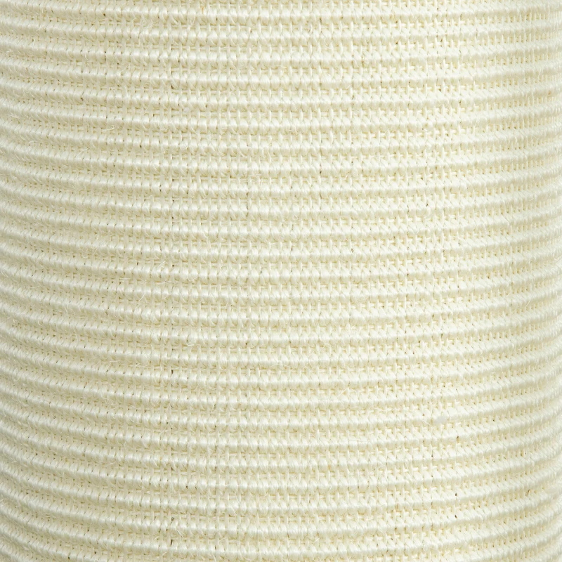 PawHut krabpaal voor katten 85 cm, hoekontwerp, ruimtebesparend, 35 cm x 35 cm x 85 cm, roomwit