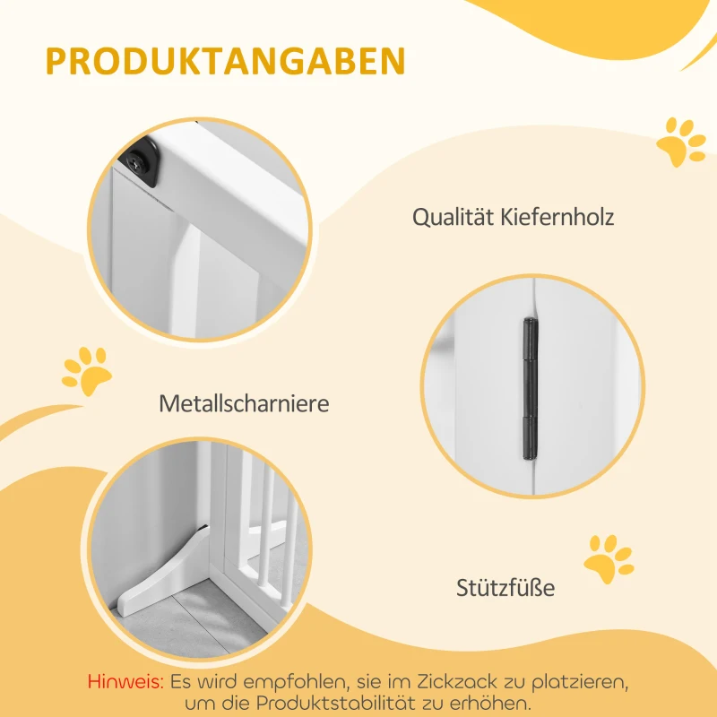PawHut veiligheidshek 113-166cm x 36cm x 71cm