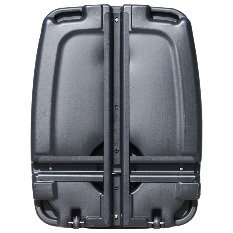 Outsunny Base per Ombrellone con 2 Ruote Riempibile con Acqua o Sabbia 50/60kg da Giardino HDPE 60x80x16cm