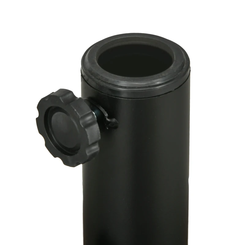 Outsunny Base per Ombrellone con 2 Manopole Incorporate, in HDPE e Acciaio, Ø51x36 cm, Marrone e Nero
