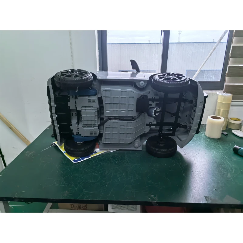 AIYAPLAY Carro Elétrico Polícia 12V Com Controle Remoto Luzes Sirene Cinza
