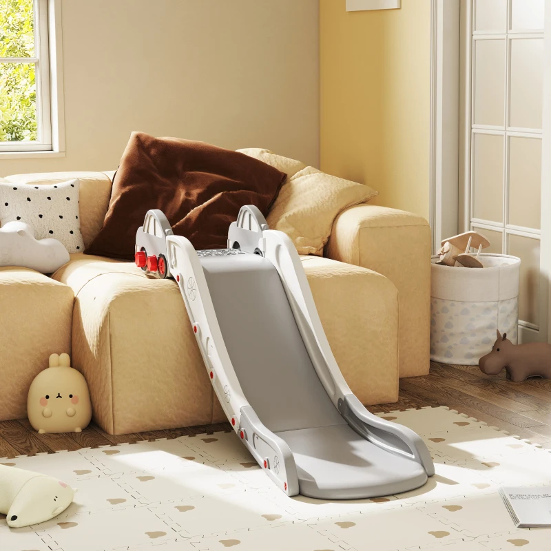 AIYAPLAY Kids Slide for Bed, Sofa, with Extended Length, Easy to assemble and Store, Grey