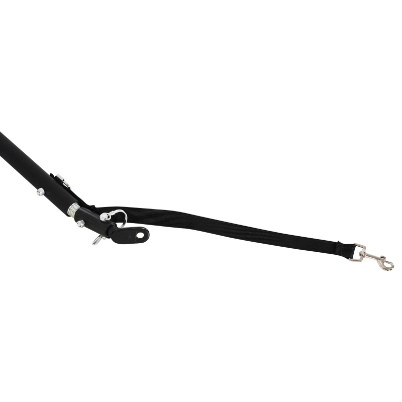 HOMCOM Fietskar Aanhangwagen voor fiets 40 kg laadvermogen Transportkar Handkar Trekhaak Staal Zwart 139 x 71,5 x 49 cm(m-9)