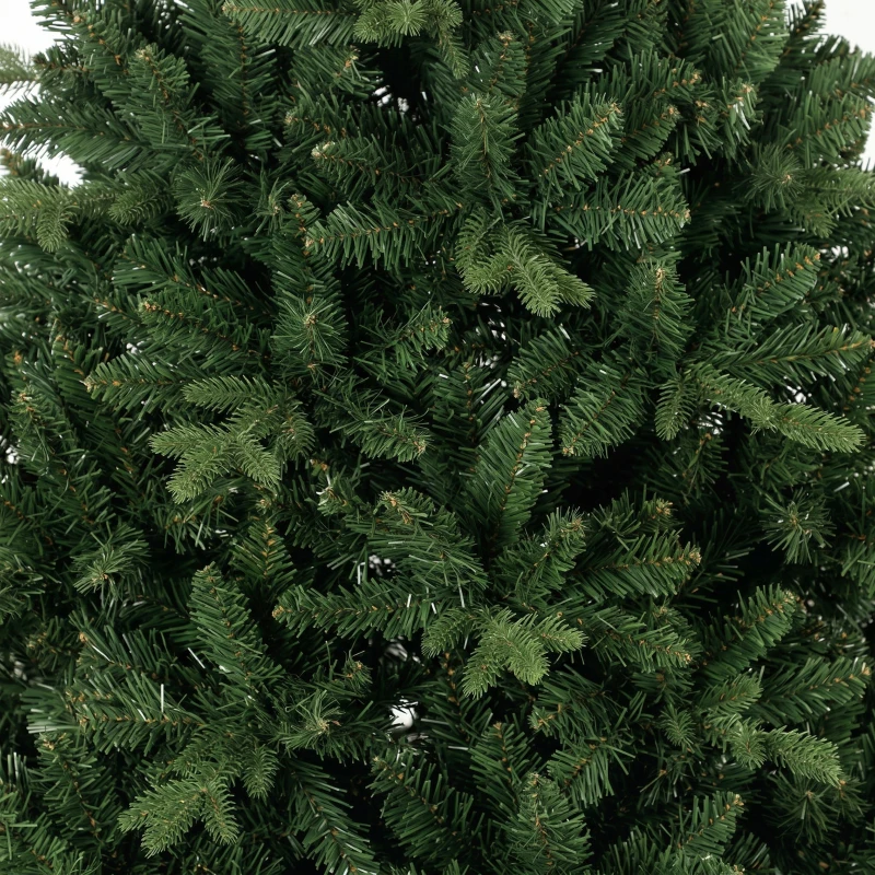 HOMCOM Realistische kunstkerstboom 180 cm met 1237 takpunten en metalen standaard, groen
