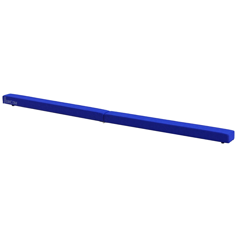 HOMCOM 210 cm balansbalk gym beam indoor outdoor tot 120 kg blauw(m-11)