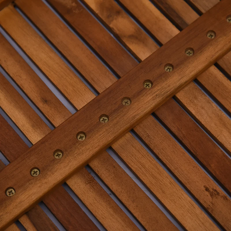 Outsunny Tuin salontafel 3-delige set stapeltafel bijzettafel koffietafel acaciahout naturel